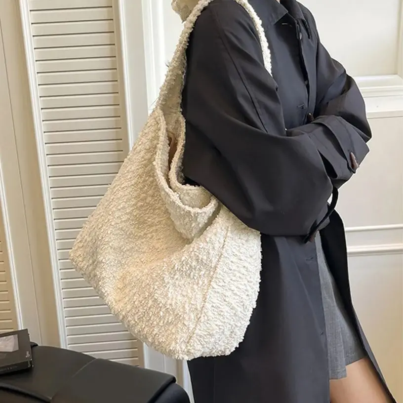 

Women's Large Capacity Tote Bag 2025 Autumn Winter Fashion Texture Casual Simple Shoulder Underarm Commuter Female Handbags