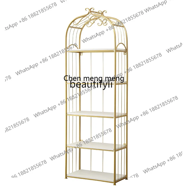 

X Nordic Shelf Simple Product Display Rack Living Room Multi-Layer Floor Bulkhead Bracket Bookshelf Light Luxury Manicure