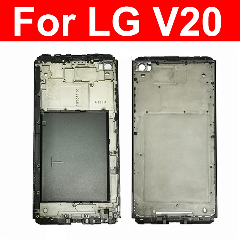 LCD Front Housing For LG V10 V20 G5 LCD Screen Front Frame Cover Case Bezel Parts