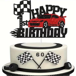 1pc Paper Cake Insert, Car Club, Birthday Party Cake Decoration