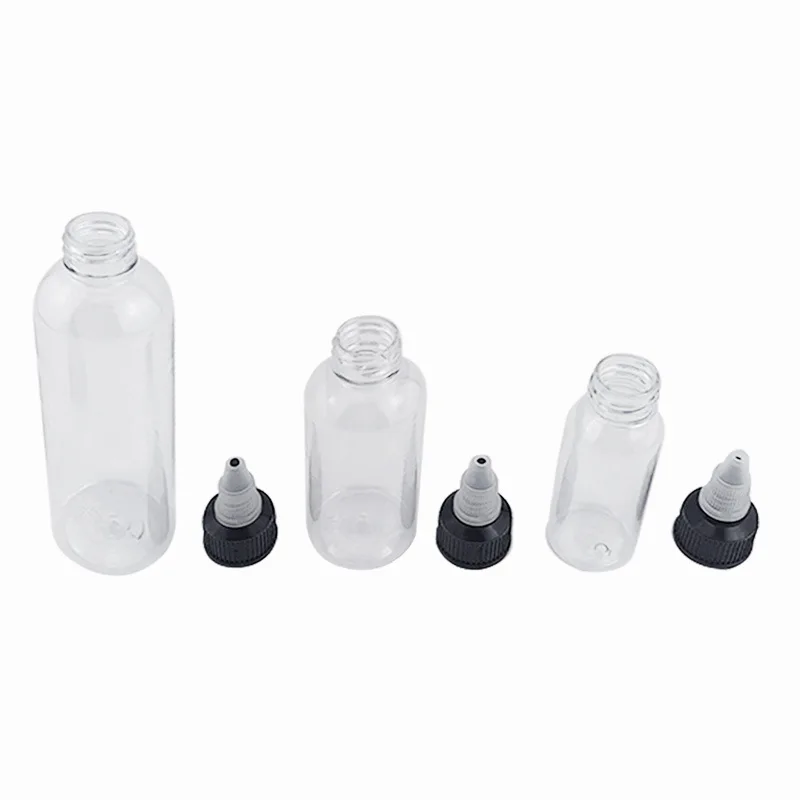 30Pcs 15ml 30ml 60ml 90ml 120ml Unicorn Bottle Twist Cap PET Plastic E Liquid Bottle With Twist Off Caps Dropper Bottles