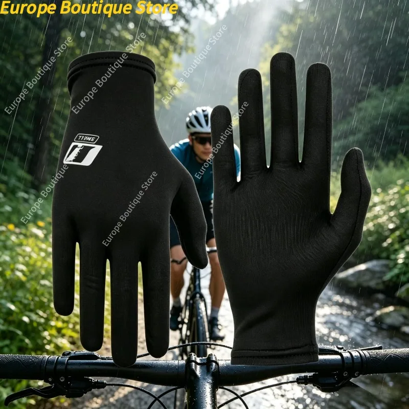 Gants intérieurs en soie glacée, respirants, fins, compatibles avec les écrans tactiles, à libération rapide, légers, doublure de moto d'été pour hommes et femmes