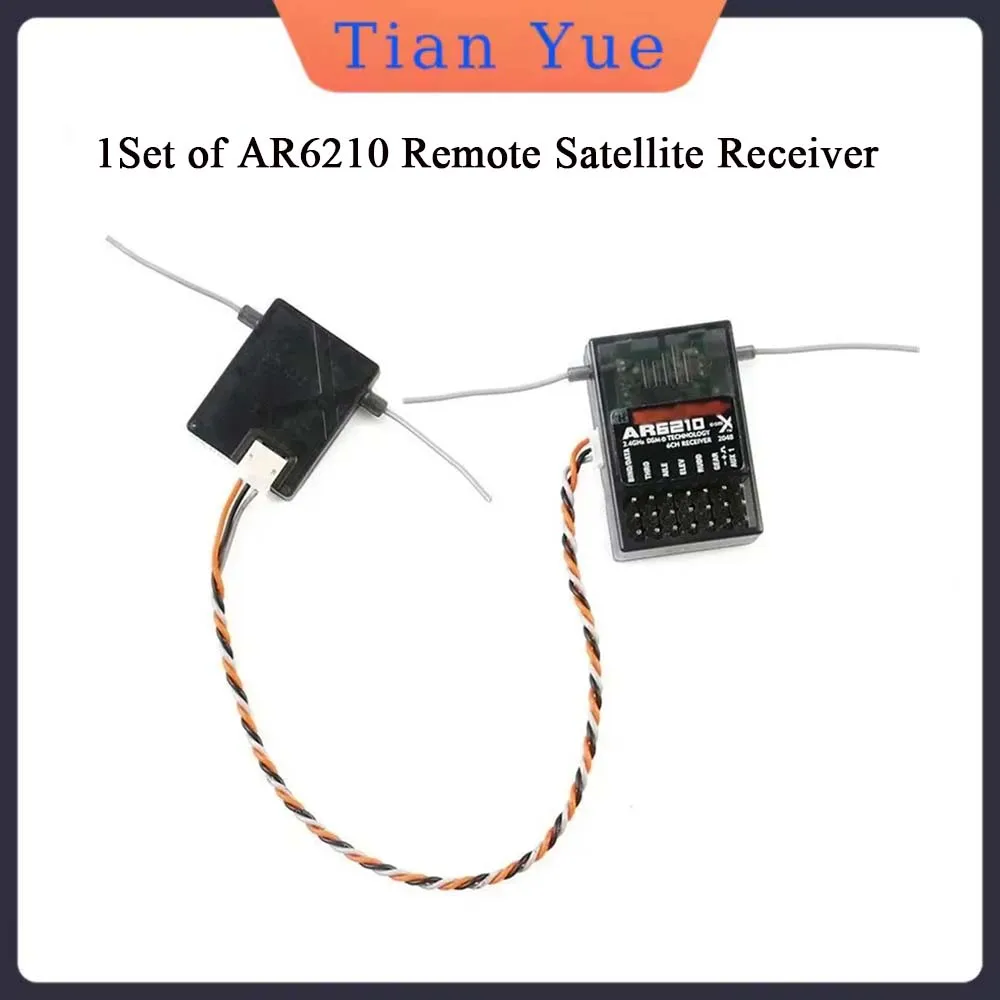 

AR6210 DSMX 6-Channel RC Receiver RX W Satellite Support for DSM2 SPEKTRUM DX6i DX7 DX8 DX9 JR DSX6 DSX7 DSX8 Transmitter Radio