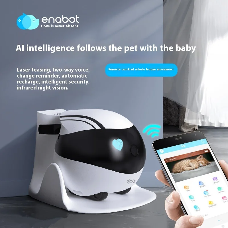 Enabot EBO AIR EBO SE Intelligent Robot Wireless Camera Robot Remote Monitoring Pet Companion Robot Realtime Control Home Camera