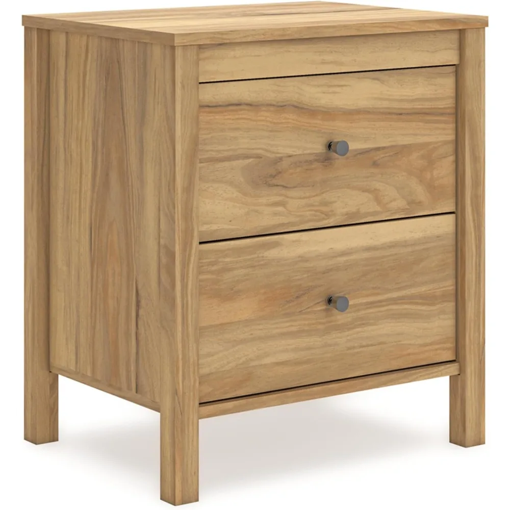 

Bermacy Casual 2-Drawer Nightstand with Straight Legs, 24.37" Tall