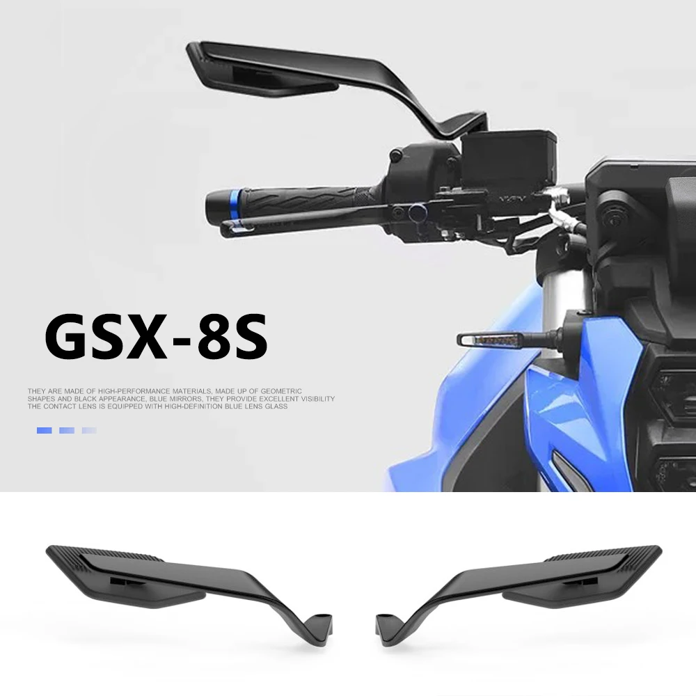 

New Motorcycle Rearview Mirror Wing Aerodynamic Aluminum Stealth Max Mirrors For SUZUKI GSX​-8S GSX 8S GSX8S 2023 2024 2025