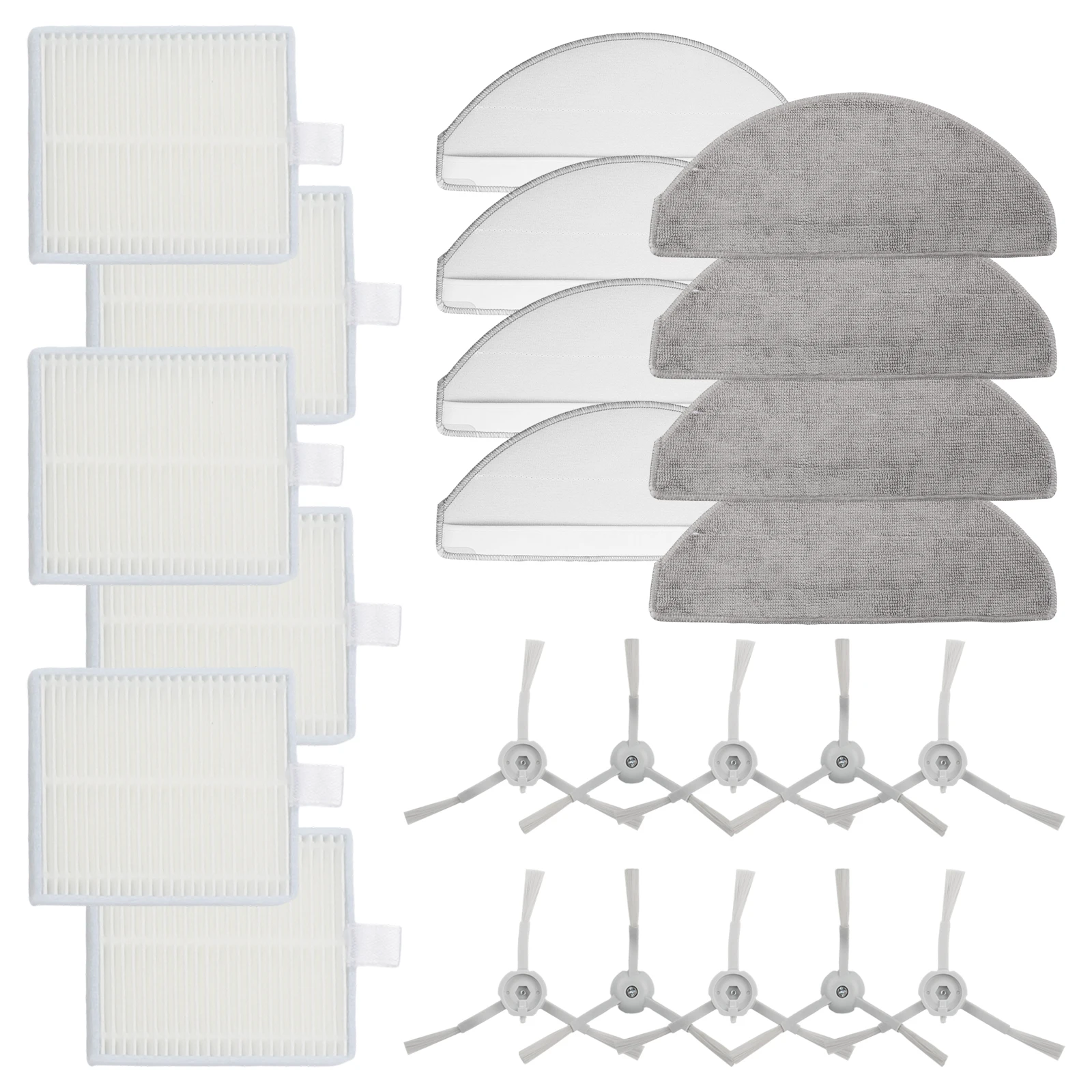 Effective Cleaning Parts Set Side Brush Set As Shown Filter Mop Cloth Kit Pet Hair Cleaning Filters Effective Cleaning