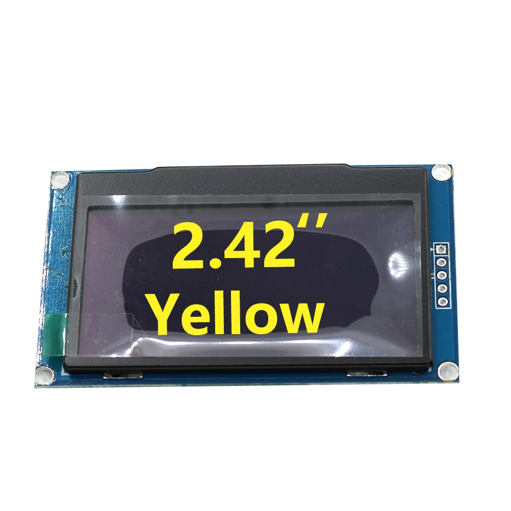 2.42 inch 128*64 OLED Display Module 4 Pin SSD1309 LCD Display 128X64 IIC I2C for Arduino STM32 4 Colors