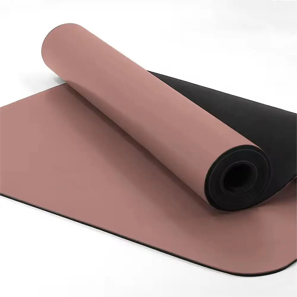 Custom Printed Durable Pu Natural Rubber Yoga Mat Fitness Exercise Mat