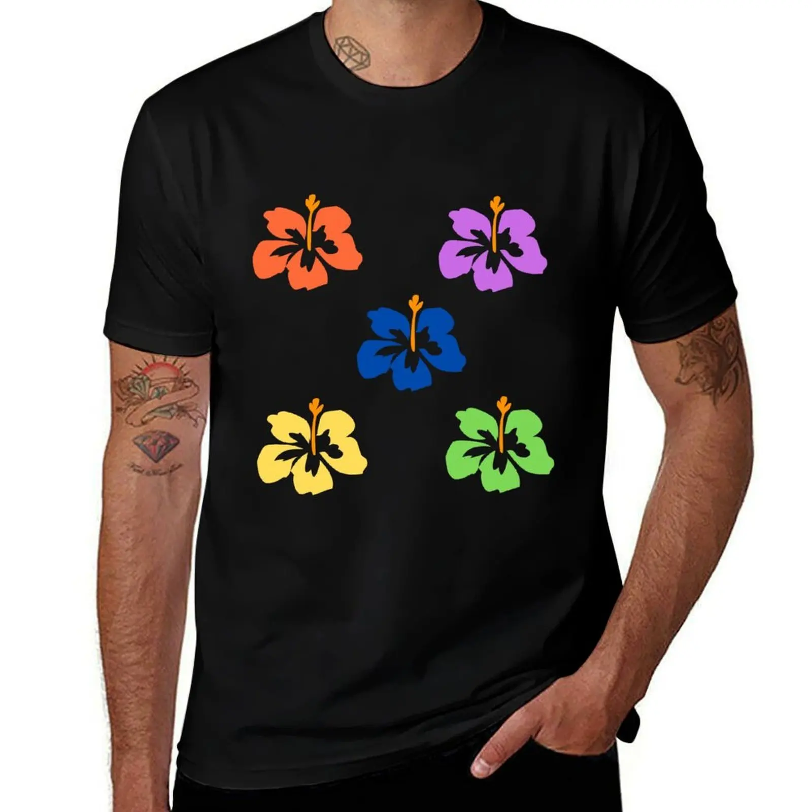 

Tropical flower pack T-Shirt custom shirt affliction shirts summer top designer t shirt men