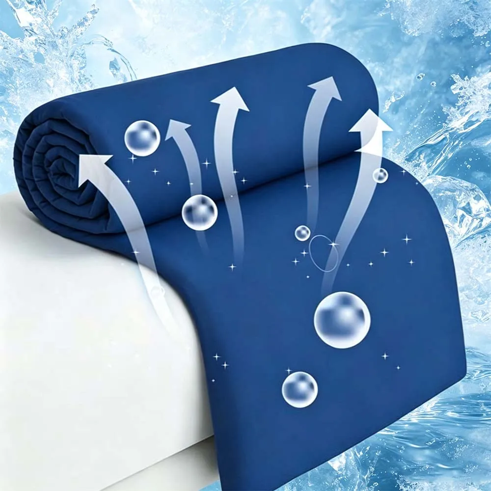 Summer Cooling Quilt Ice Silk Breathable Lightweight Air Condition Comforter Machine Washable Soft Thin Blanket for Home Hotel