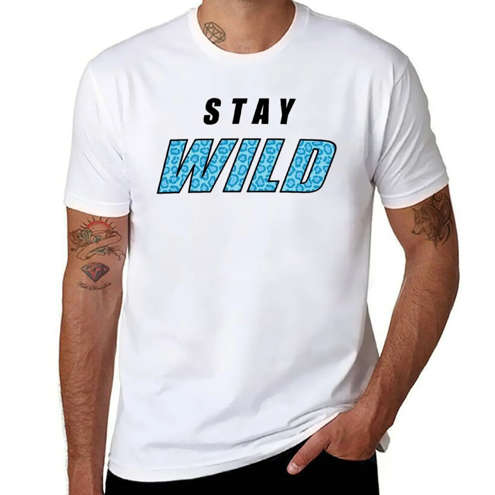 Ben Azelart Merch Stay Wild Merch Stay Wild T-Shirt summer shirt sweat baggy shirts t shirt for men