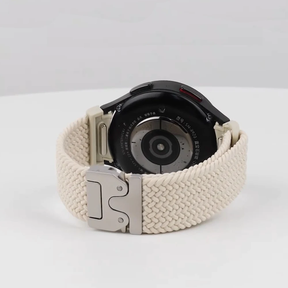 Straps For Galaxy Watch 4 Classic/5 Pro/6 Classic/7/FE 44mm 40mm 45 43 47 Parachute Braided Bracelet Correa Galaxy Watch 7 Band
