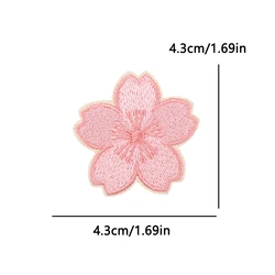 Parche termoadhesivo bordado Monte Fuji y flores de cerezo japonés
