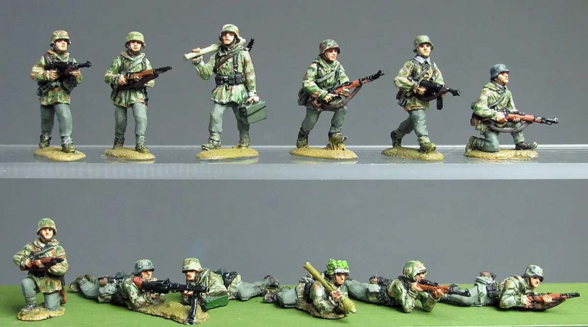 1/72 Resin Soldier Die-Cast Model Kit Infantry Battle Propulsion Team 12-Person Assembly Kit Free Shipping