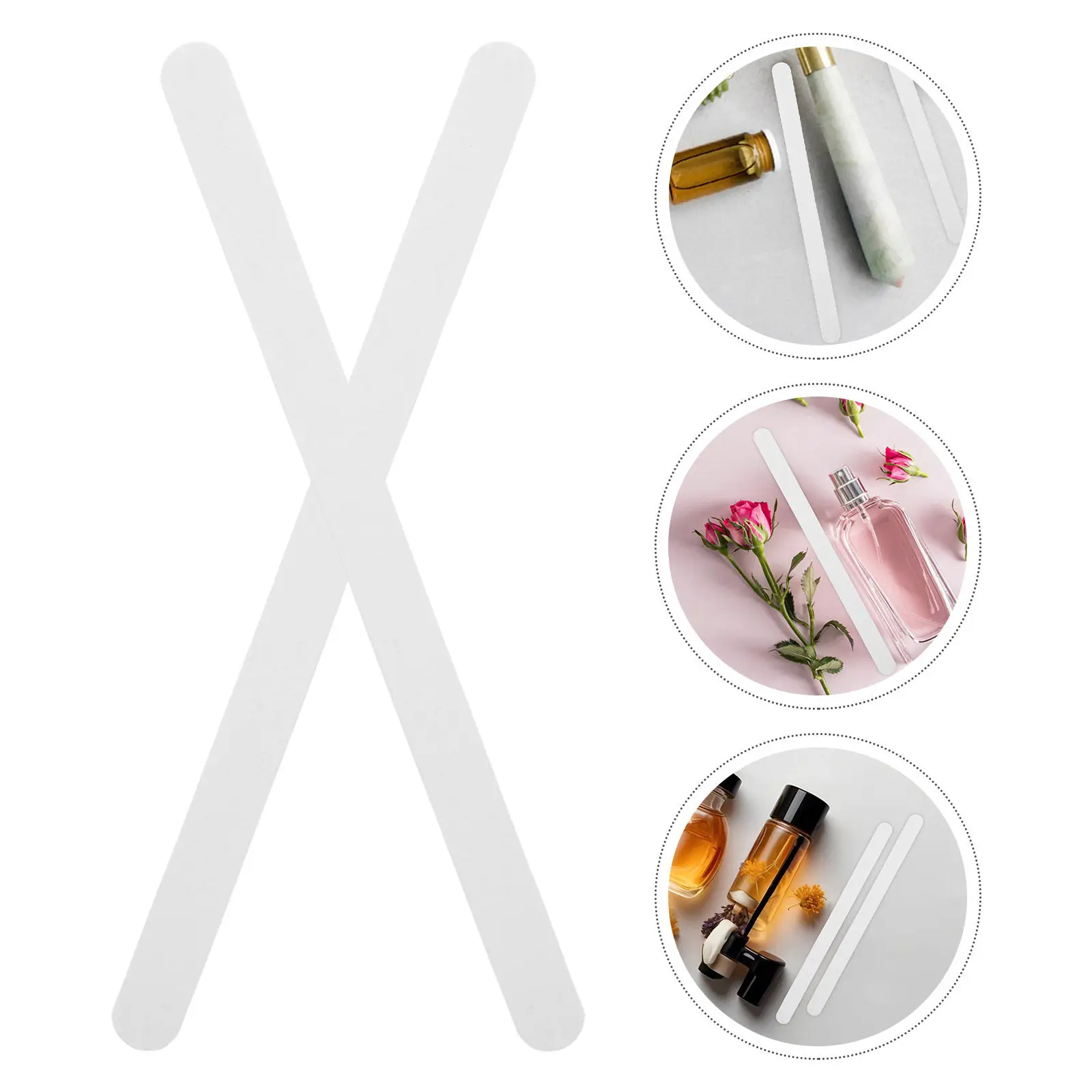 50Pcs Scented Testing Papers Perfume Smelling Strips Fragrance Sampler Strips for Essential Oil Aromatherapy Diffuser Scent