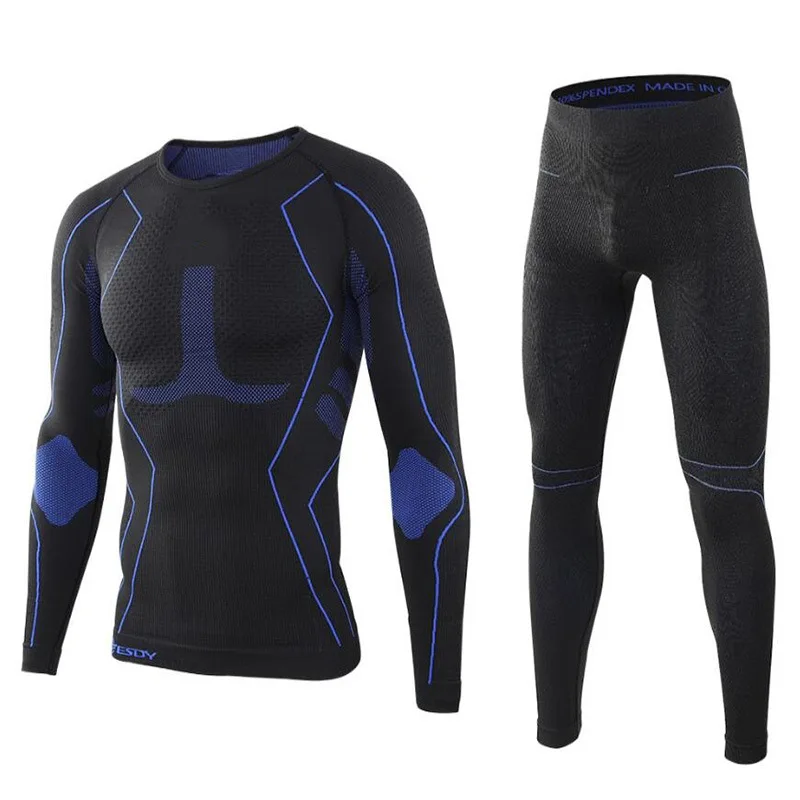 Men's sports fitness new technology thermal underwear set tight sweat absorption