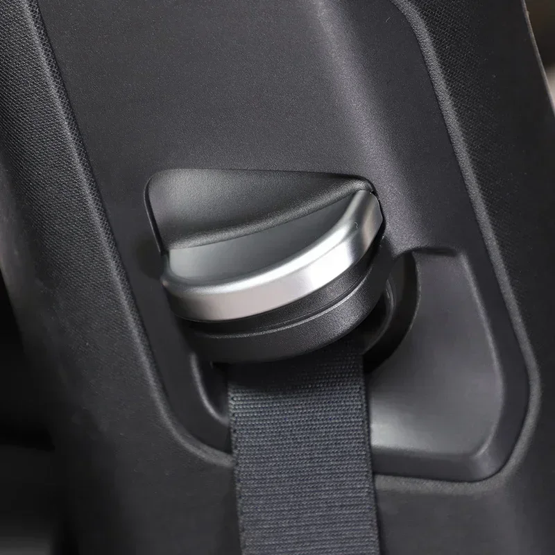ABS Carbon Fibre Car Safety Belt Buckle Decoration Cover Decorate Interior Car Accessories For Porsche Taycan 2019-2025