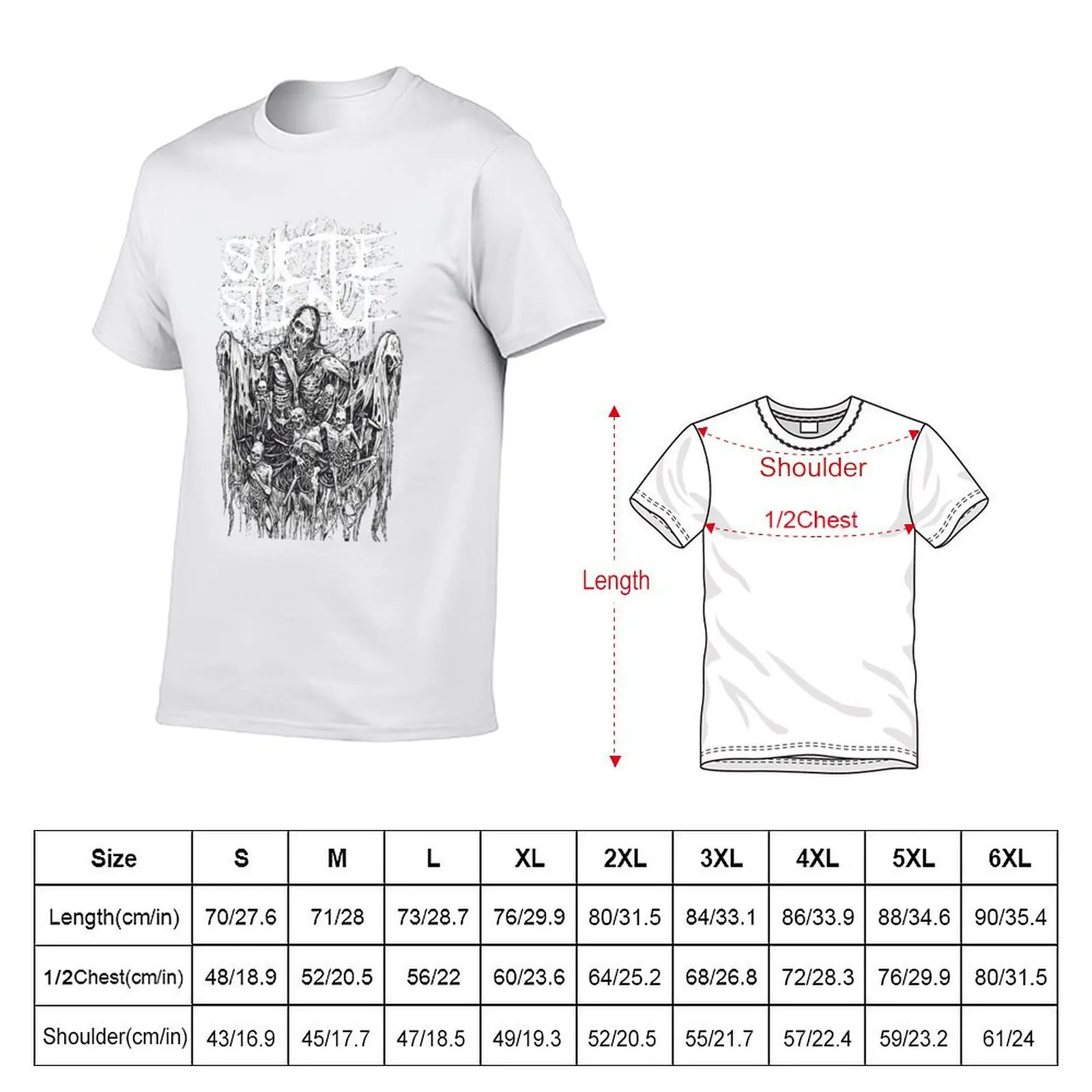 Graphic Retro Suicide Silence Band Vintage Retro T-Shirt customizeds plain t shirt men 100℅ cotton