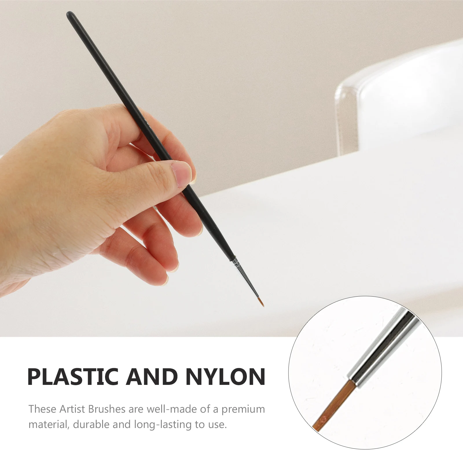 

2pcs Artist Paintbrush Set Watercolor Brush Sets For Detailing Brush Set Lightweight Portable Painting Tools Nylon Watercolor