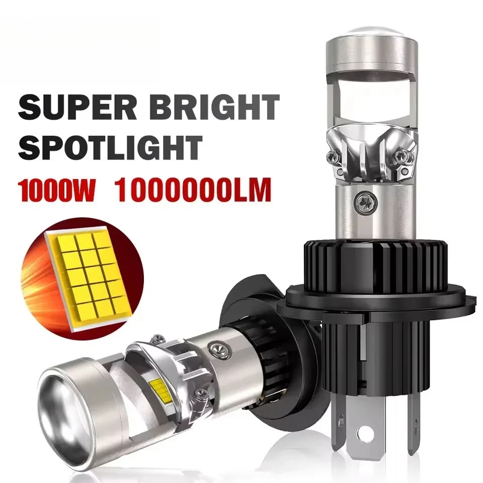 

H7 LED Mini Projector Lens H11 LED H4 Hi/ Lo Beam Car Headlight H8 H9 9005 HB3 9006 HB4 1:1 Design Plug&Play 6000K Moto Bulb 12V