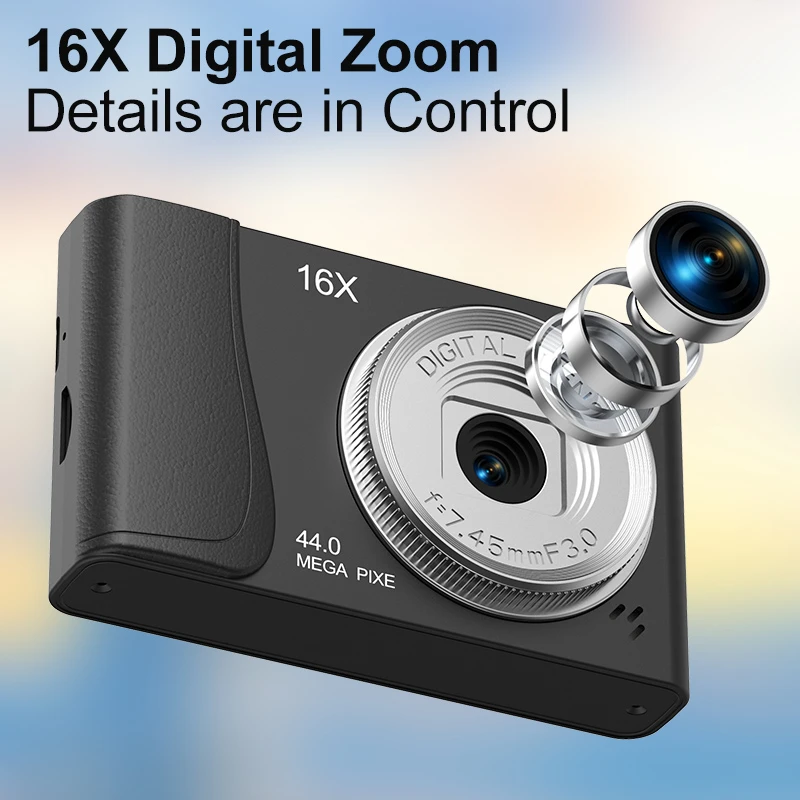 2025 جديد 4K كاميرا رقمية السفر Selfie كامارا 50 ميجابكسل HD التكبير التصوير الدخول على مستوى الاطفال الحرم الجامعي كاميرا ريترو صغيرة الساخن #4