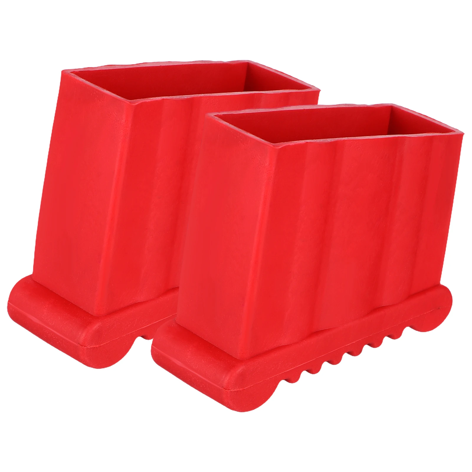 2pcs Ladder Foot Covers Rubber Non-Slip Replacement Caps for Extension Telescopic Step Ladders Floor Protectors Stable Easy