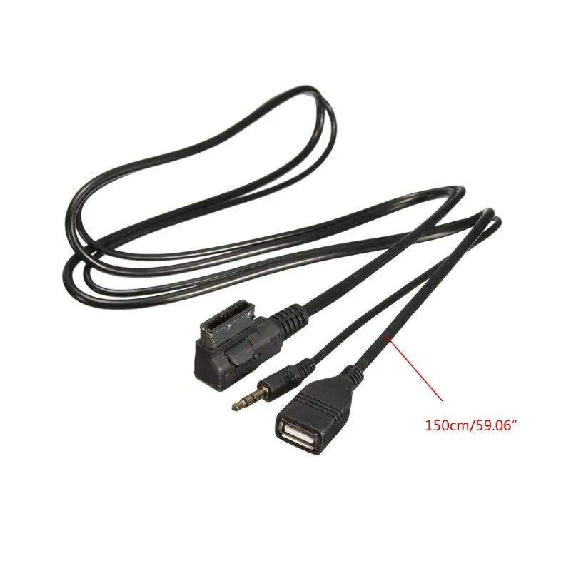 AMI AUX to 3.5mm Car Music Adapter Cable For A6L