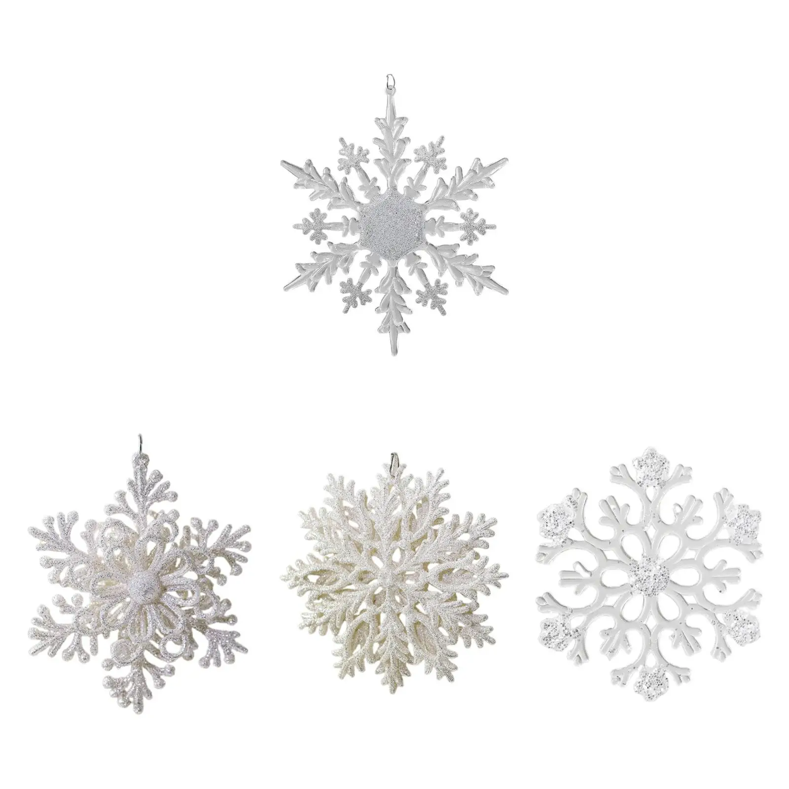 Pendentif Flocon de Neige pour Arbre de Noël, Décoration pour Cheminée Murale Intérieure, Mariage à la Maison