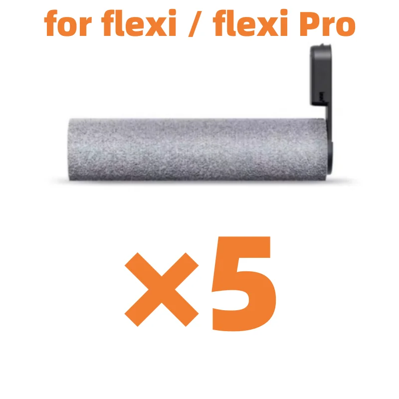 5 PCS Original cleaning machine Roller for Roborock flexi Pro / flexi Wet Dry Vaccum replacement Roller Brushbar