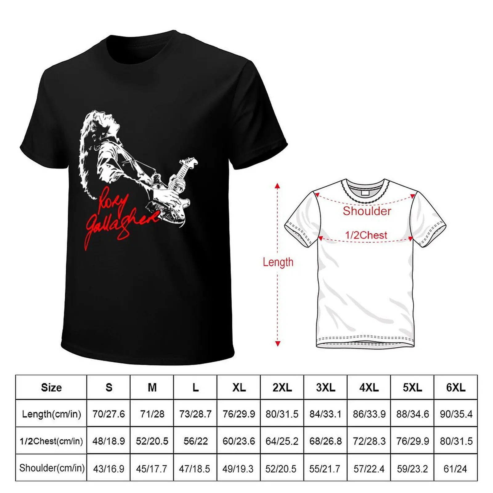 Rory Gallagher Music Rock Music Tshirt T-Shirt Sports Basic Short Sleeve T-Shirt