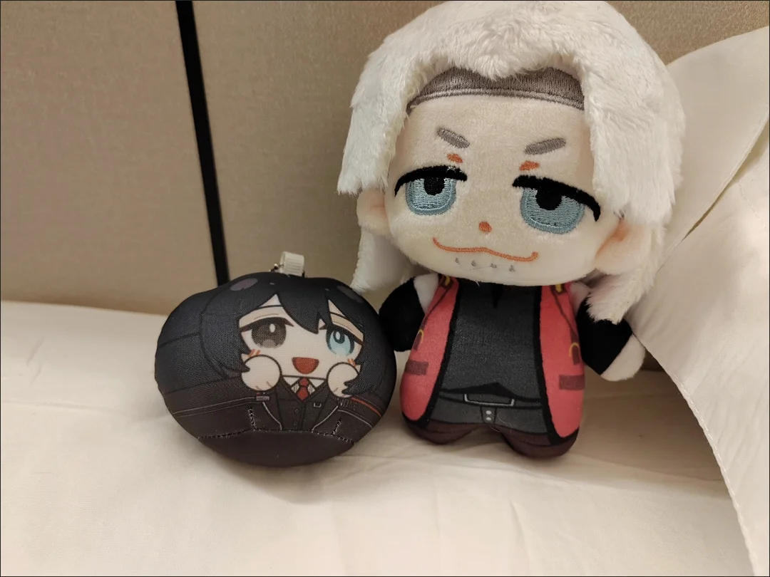 10cm Devil May Cry Dante Plush Pendant Cute Cartoon Stuffed Keychain Toy Fans Gift