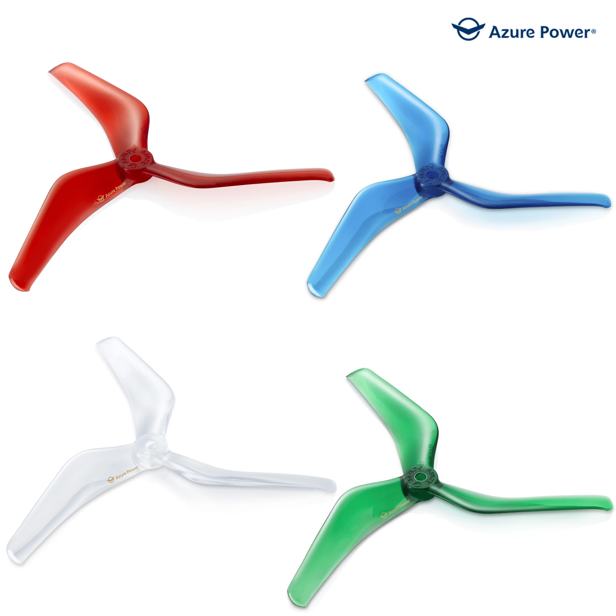

3 Pack AZURE POWER 6145 Big Smooth Props 6 Inch Propellers CW CCW 3-Blade Propeller High-grade Polycarbonate
