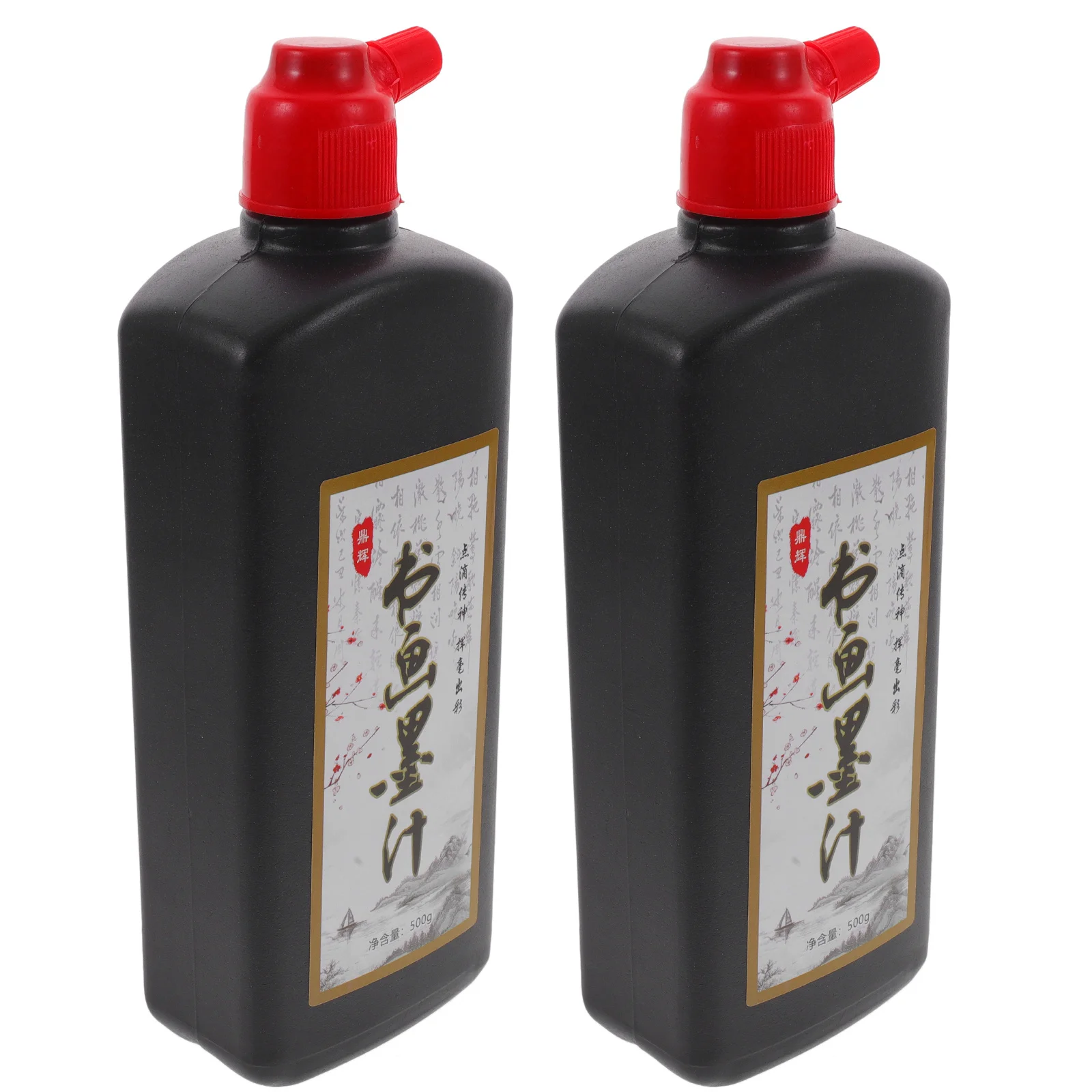 

2pcs Calligraphy Ink Set Natural Material Smooth Writing For Greeting Cards Scrapbook Resin Art Painting Home Chinese