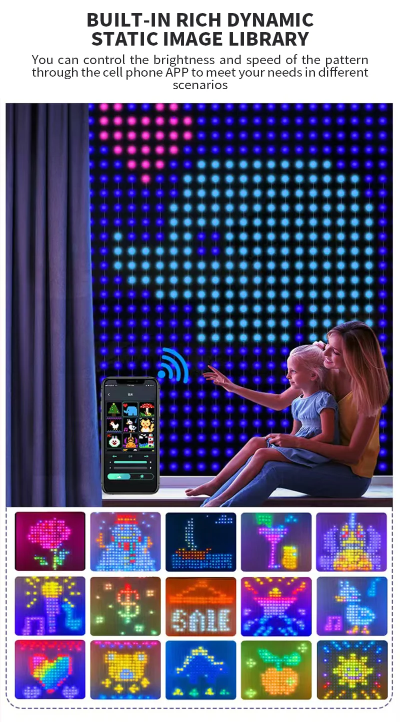 USB LED أضواء الستار الذكية DIY الموسيقى مزامنة RGB الجنية ضوء بلوتوث App التحكم غرفة نوم نافذة الطرف الديكور