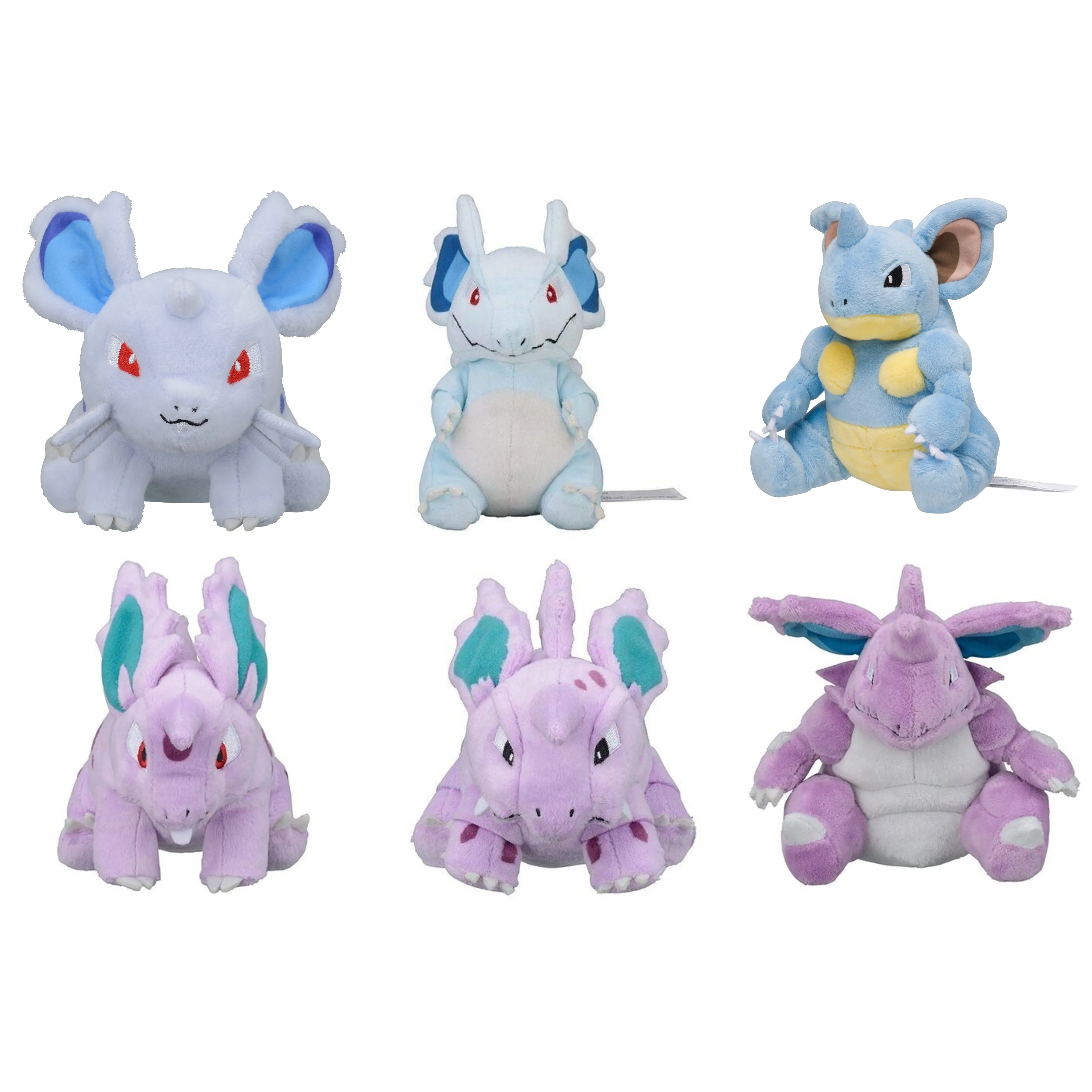 Peluches de la Serie Pokémon de la Región de Kanto, Nidorino, Nidoking, Nidoqueen, Nidorina, Regalos Lindos para Niños, Cumpleaños, Días Festivos