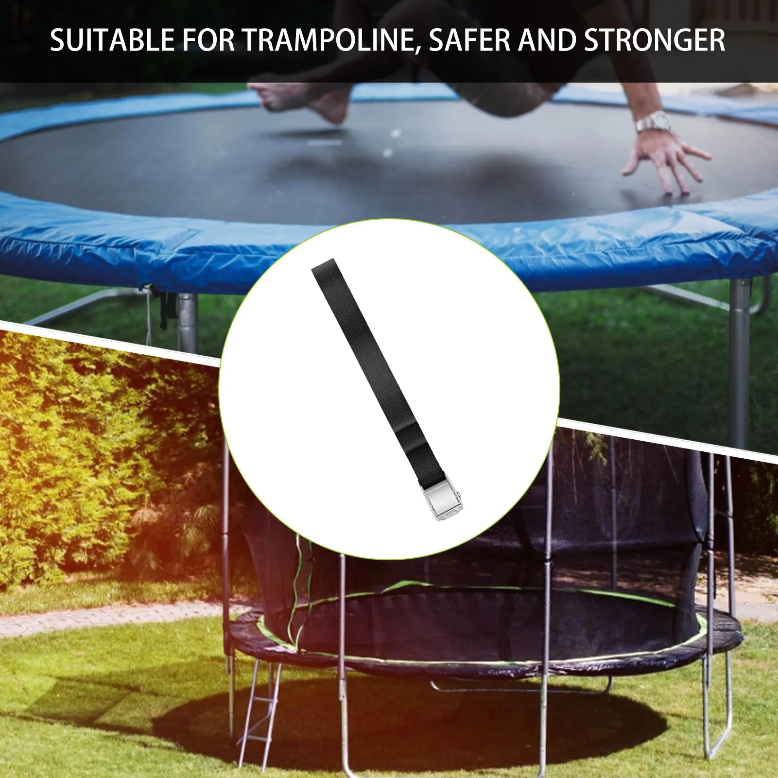 Heavy Duty Trampoline Stakes Corkscrew Shape Trampoline Stakes With Strong Strap Ground Anchors For Trampolines Swings