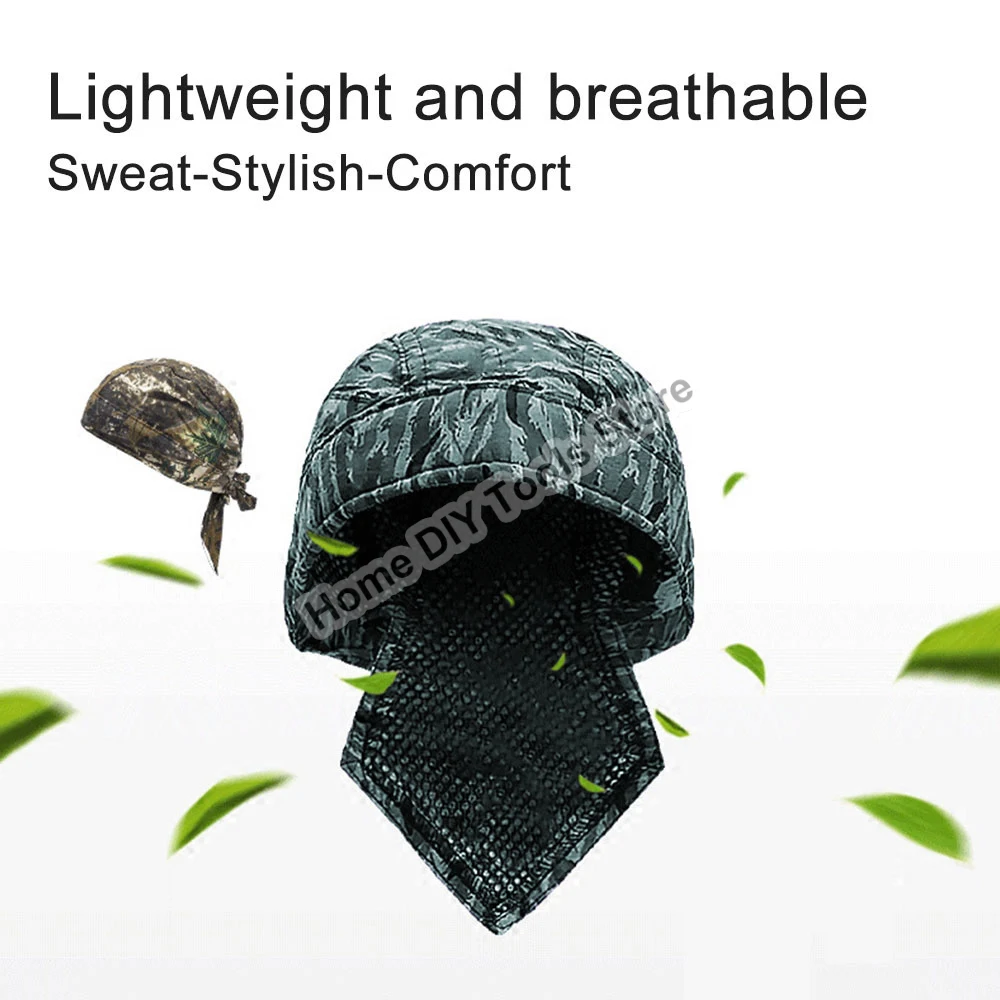 Anti-scalding Hat Work Cap Protective Welding Hat Flame Retardant Fire Resistant Head Bandana Type Labor Insurance Welder