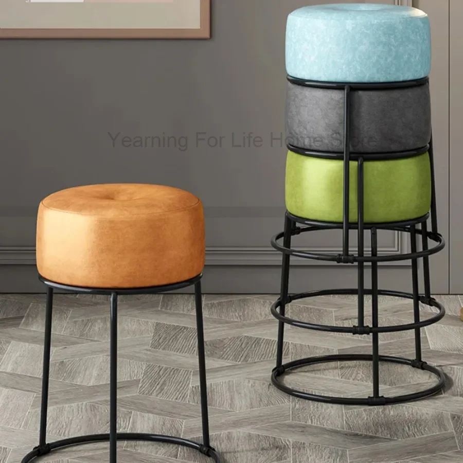 

Decoration Stool Watch Ultralight Makeup Bar Stool Shoemaker Dresser Chair Pouffe Auvents Sgabello Muebles Living Room Furniture