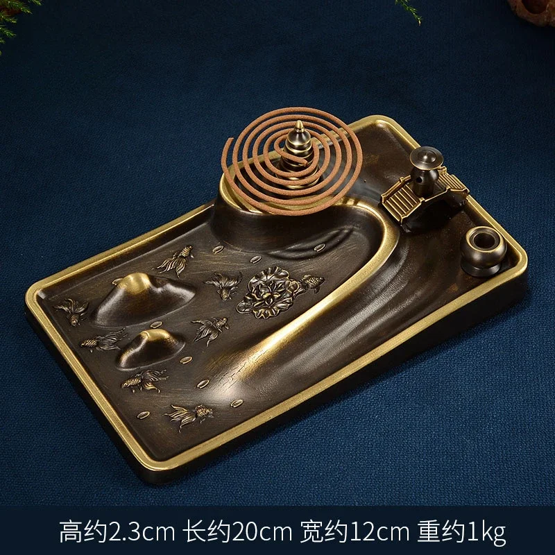 Household indoor sandalwood incense stove plate incense burner incense insert creative ornament