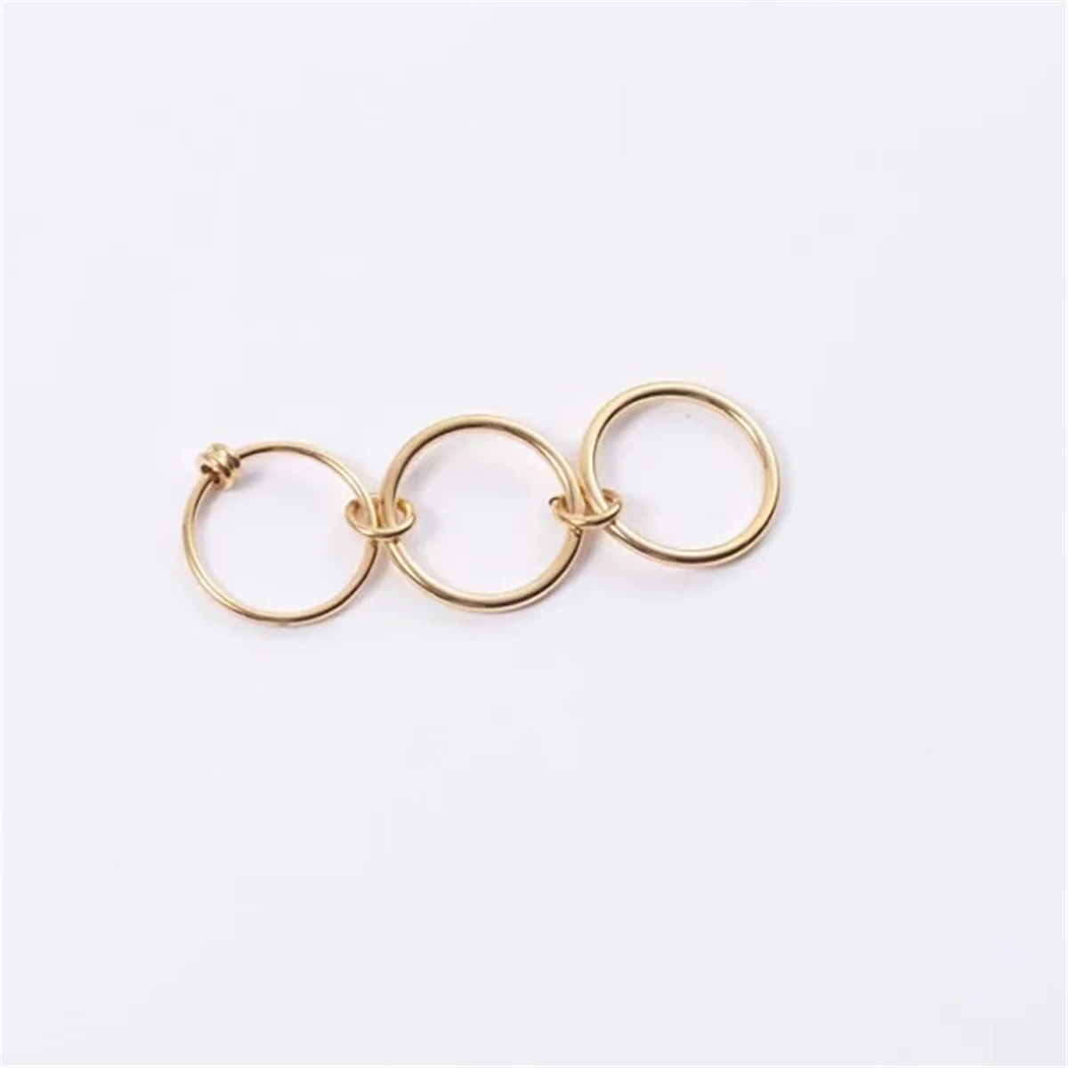 Creative 18k Gold Plated Stainless Steel Multiple Layers Finger Rings for Women Fashion Jewelry Gift