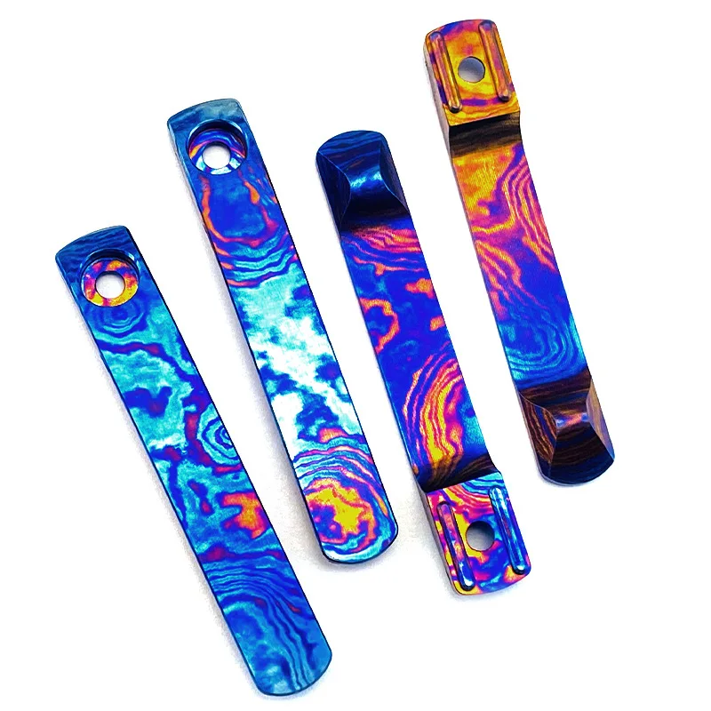 CNC Timascus / دمشق التيتانيوم مشبك الجيب المتكامل المشبك ل Spyderco Para 3 خفيفة الوزن اليعسوب ليل الأصلي مانيكس 2 LW