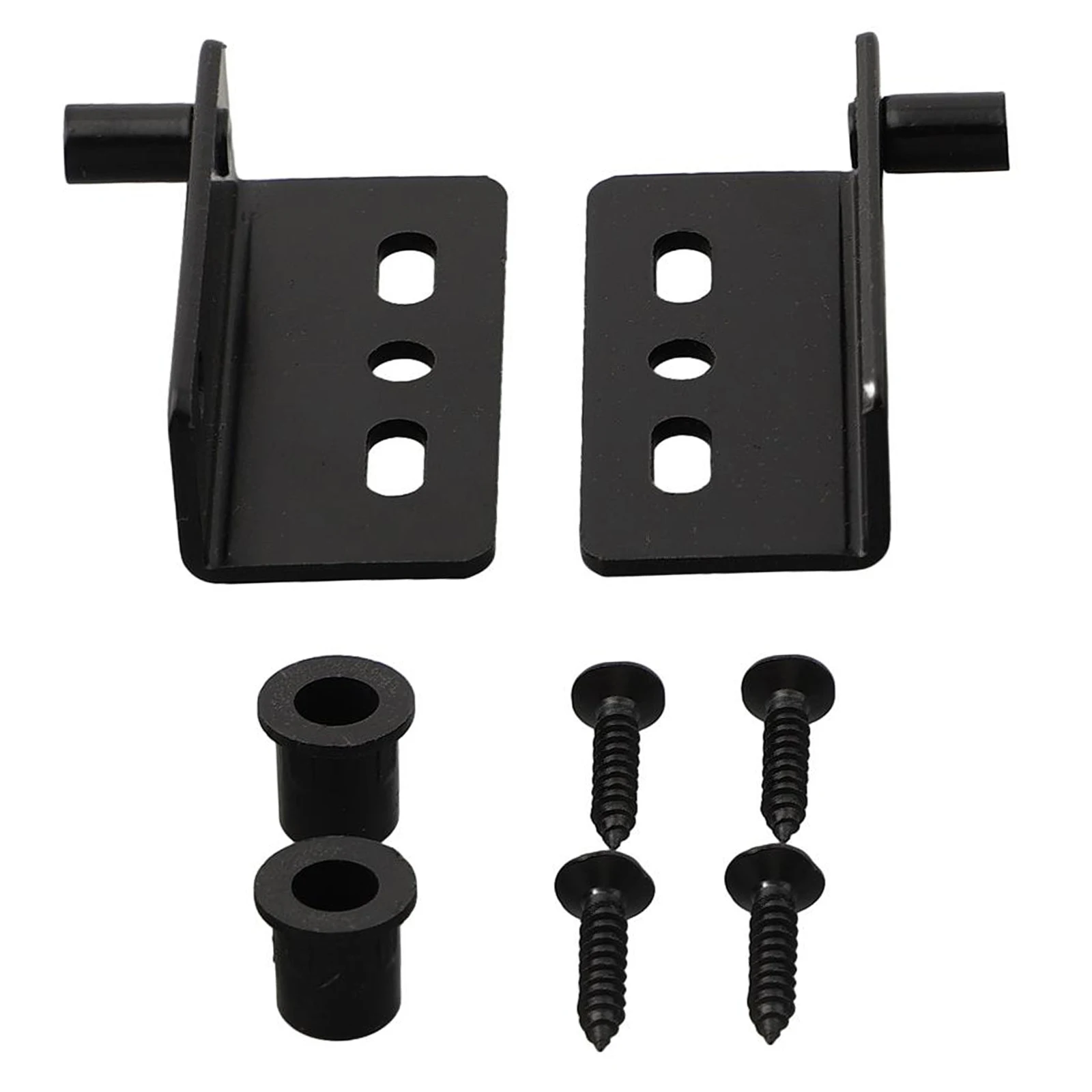 2*Pivot Hinges Black Heavy Duty Concealed Shaft Door Hinges With Bushing For -Wood -=DoorsDrawers-==-Cabinet Wardrobe