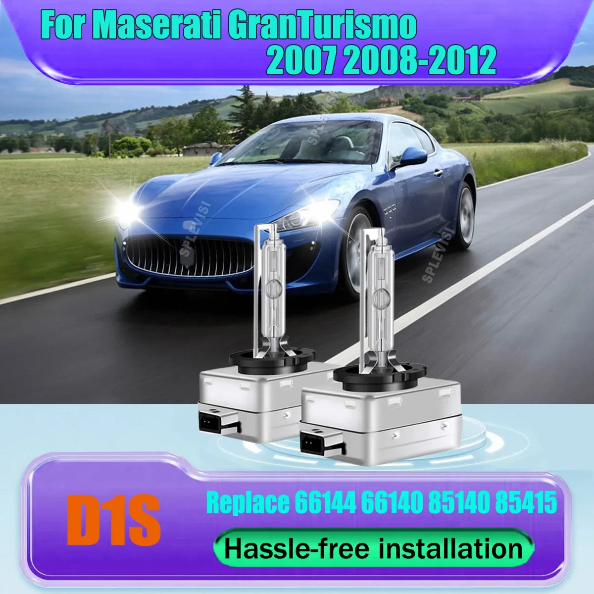 D1S HID Xenon Headlight Bulbs -IP67 Waterproof rating – ready for rain, snow For Maserati GranTurismo 2007 2008 2009 2010-2012
