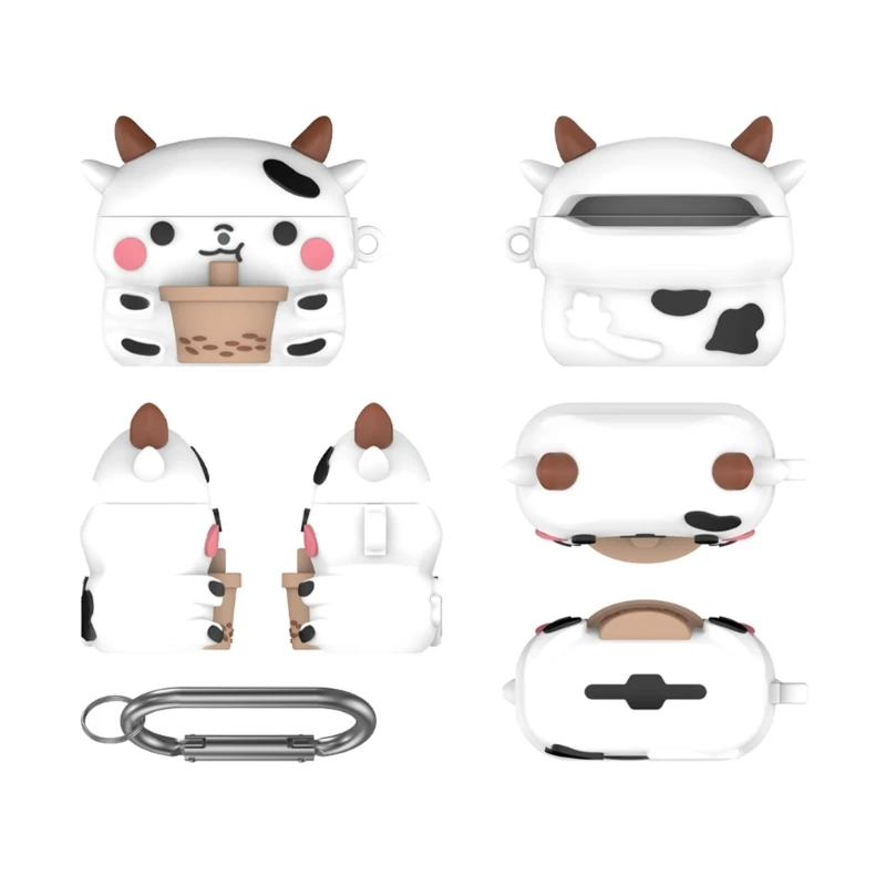 Flexible Earphone Protect Case for Air Pods 4 Cover Shockproof Shell Washable Housing Antidust Sleeve Soft Silicone Skin image 3