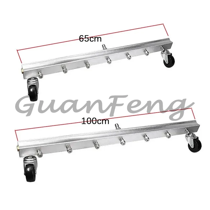 7 Nozzle Tool High Pressure Washer broom Undercarriage Cleaner 4000 PSI Road Cleaning Machine