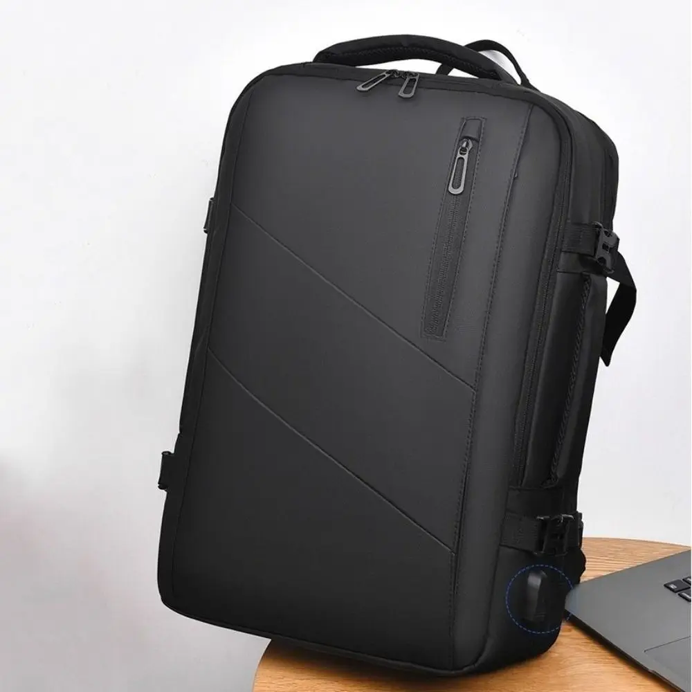 Large Capacity Business Laptop Backpack Expandable with USB Port Men Travel Backpacks Waterproof Multi Pocket Computer Bag