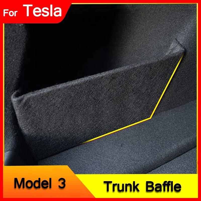 

For Tesla Model 3 /Model Y Rear Trunk Board Side Organizer Storage Car Tail Box Stowing Tidying Accessories