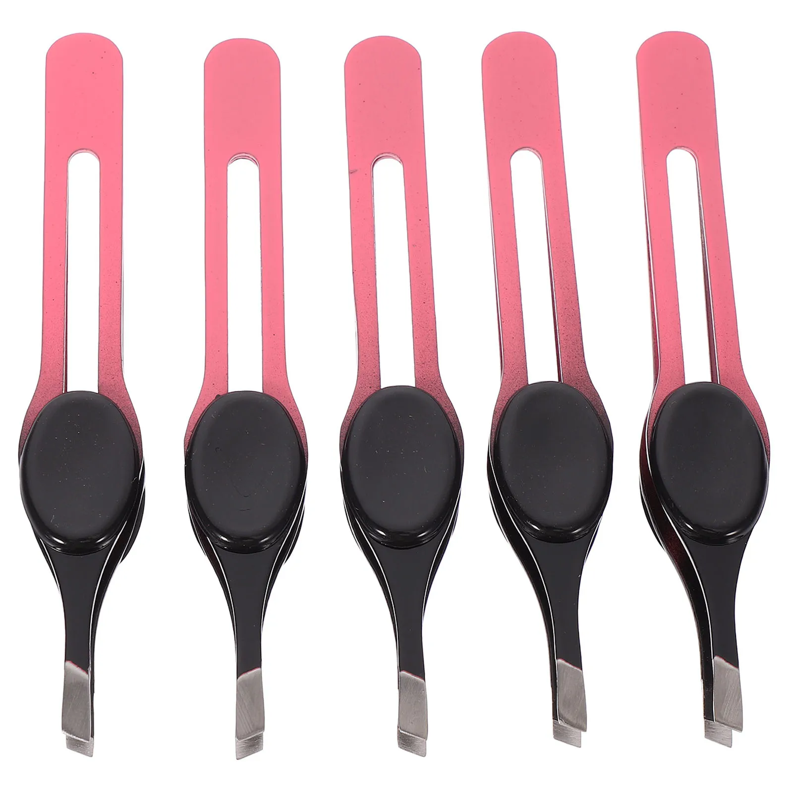 5 pçs clippers de sobrancelha aço inoxidável durável fácil aperto viagem acessórios maquiagem pinças sobrancelha ferramentas remoção do cabelo