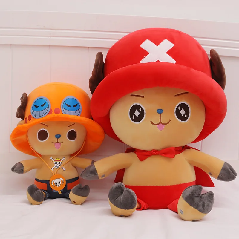 Figura de Anime de una pieza, muñeco de peluche de Tony Chopper de 35cm, 4 estilos, decoración de dormitorio para niños, regalo de Navidad